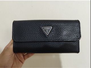 Authentic Guess Black Long Wallet