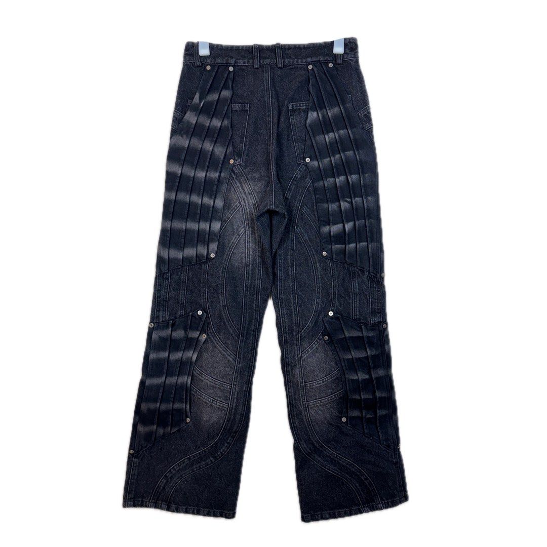 Badson CIRCUIT LAYERED DENIM PANTS, 他的時尚, 褲子, 其他長褲