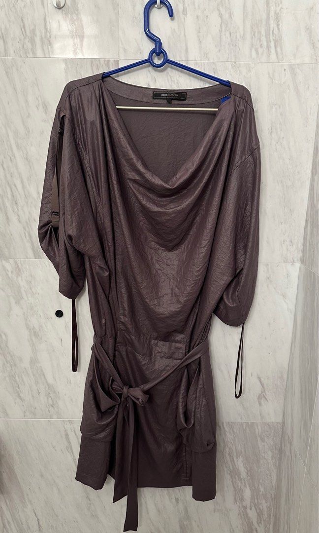 BCBG Draped Dress Women s Fashion Dresses Sets Dresses on Carousell