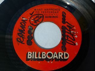 Bert Dominic - WHAT HAPPENED TO YESTERDAY / BEAUTIFUL DREAMER (RARE OPM 45 rpm vinyl record plaka)
