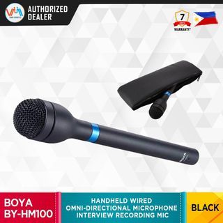 BOYA BY-HM100 Handheld Wired Omni-directional Microphone Interview Recording Mic VMI DIRECT