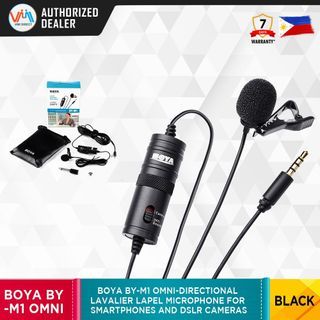 BOYA BY-M1 Omni-Directional Lavalier Lapel Microphone for Smartphones and DSLR Cameras VMI DIRECT