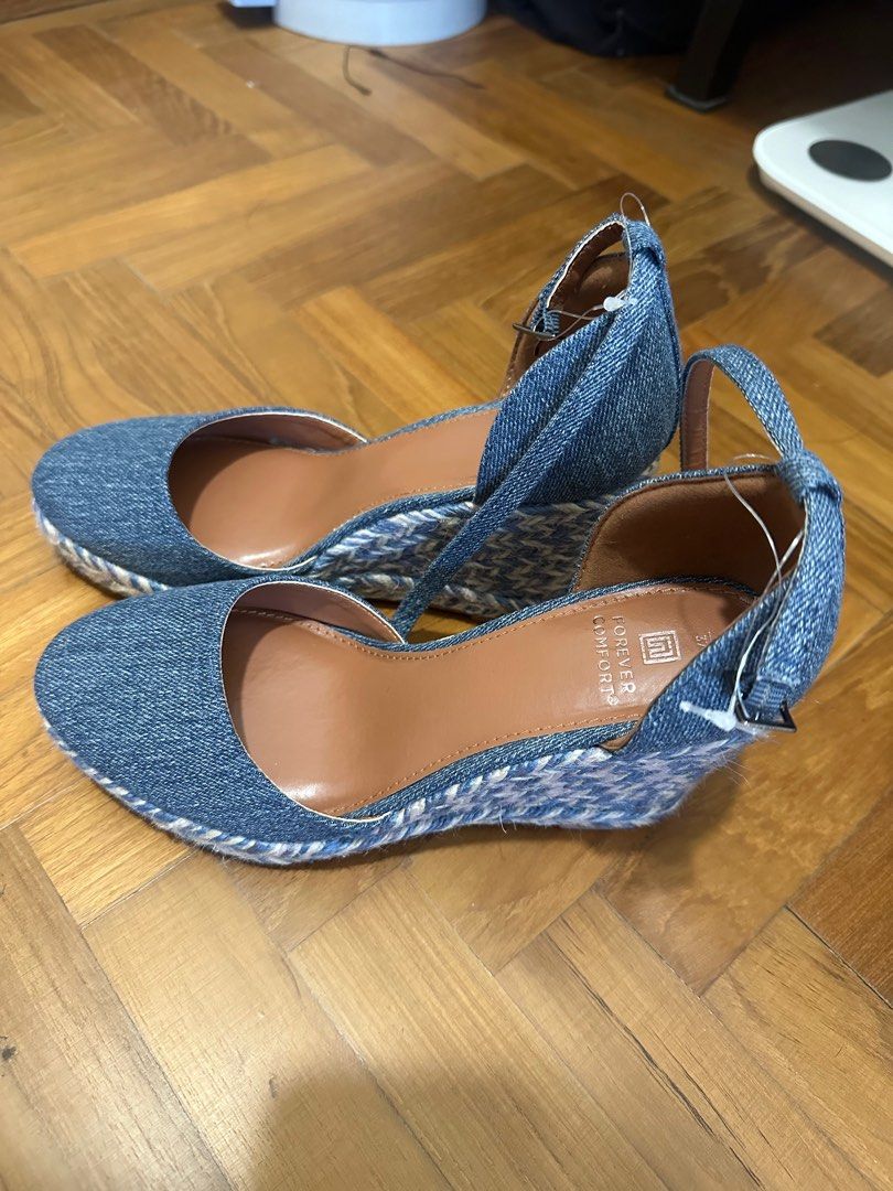 Next blue wedges sales
