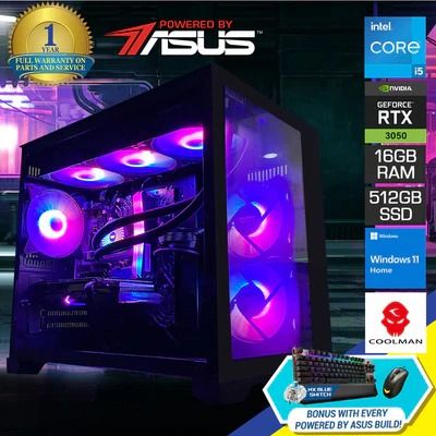 BY ASUS: SIGMA ROBIN 2 MINI GAMING PC I5-12400F 16GB RAM 512GB SSD RTX ...