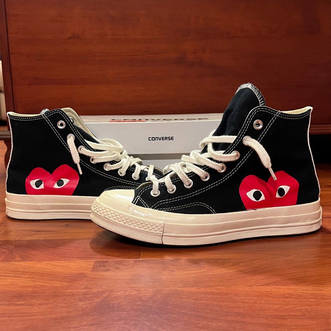Cdg play x converse high tops discount