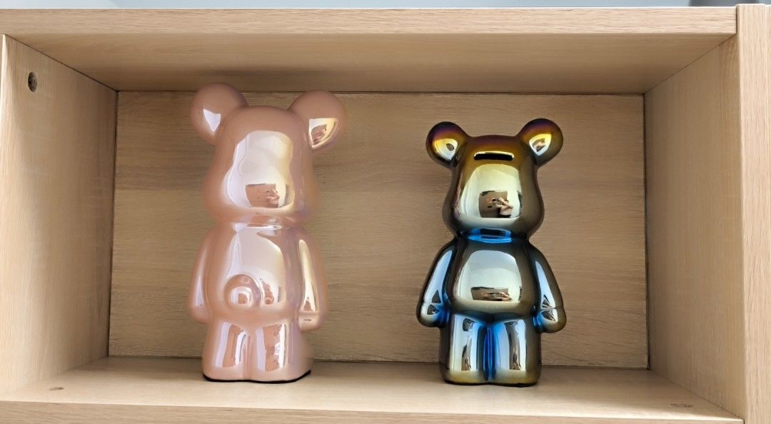 Ceramic Bear (Category: Vases & Decorative Bowls) located in Singapore. Submitted by silvershark_ca471e (Listing ID 1301558366, Image 2). Description: Large: $29 Width 12cm Height 24cm Small : $19 Width 21cm Height 11.
