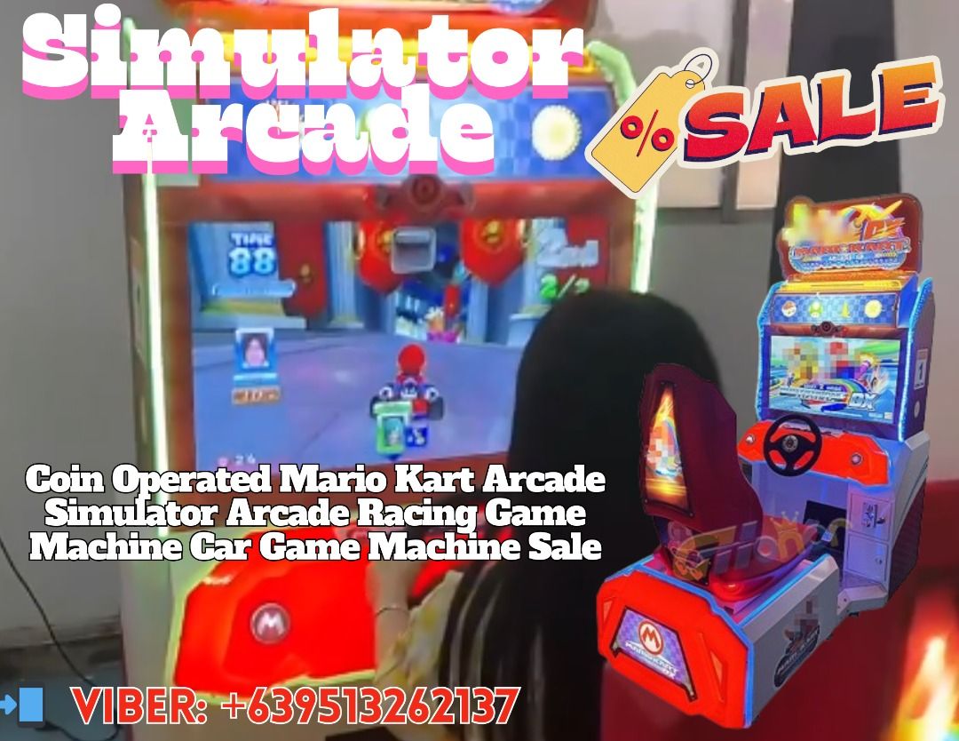 Coin Operated Mario Kart Arcade Simulator Arcade Racing Game Machine ...