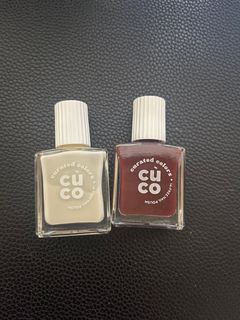 Cuco Nail Set- Chiffon and Red-Y