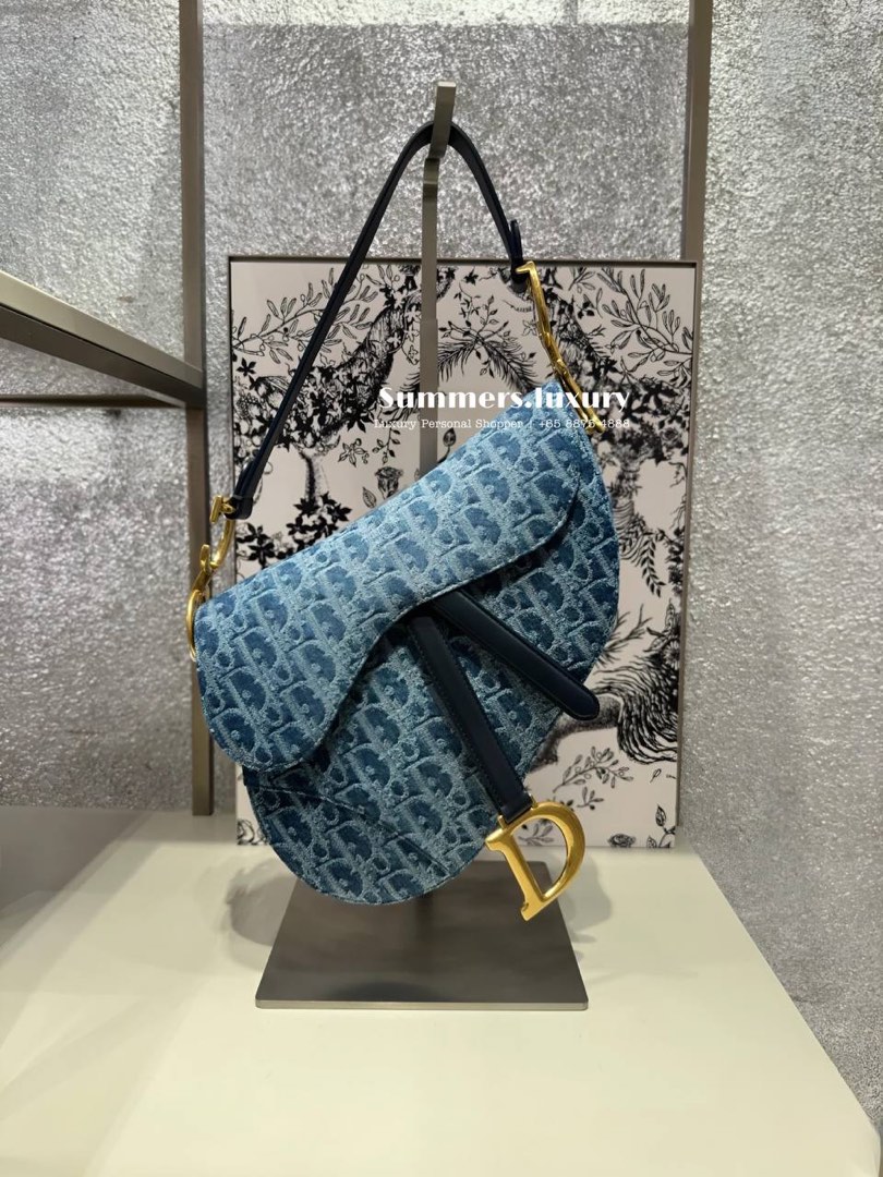 Denim dior saddle bag top