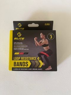 Elite 3 resistance loop elastic bands