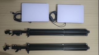 FOR SALE: 2 pieces 11 inches panel light with 2.1 meters stand.