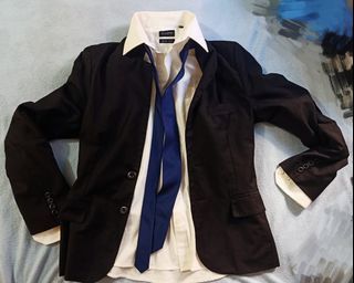 Formal coat with inner white long sleeves bundle