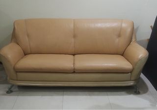 Genuine leather sofa for sale. Like New