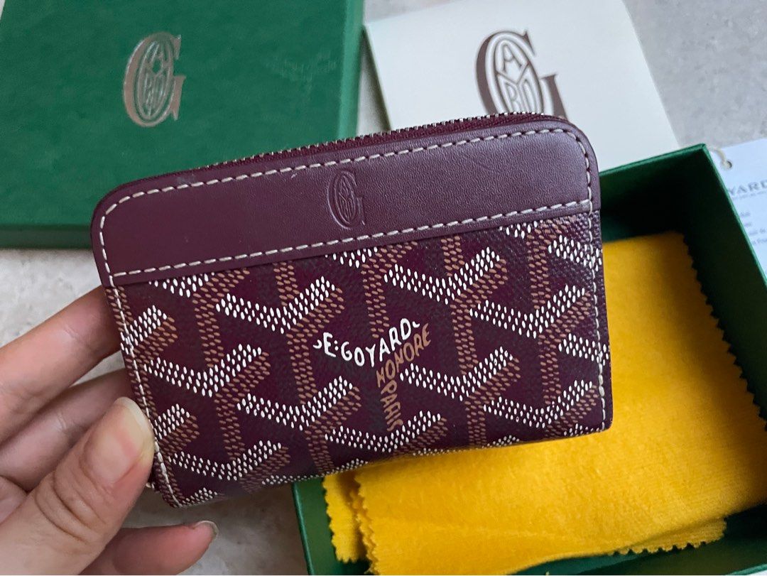 Goyard small zip wallet clearance