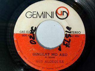 Gus Aldeguer - GINULAT MO AKO / I'M IN LOVE WITH YOU (Manila Sound OPM 45 rpm vinyl record plaka)