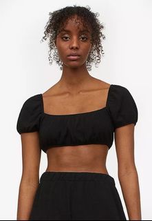 H&M CROPPED OFF THE SHOULDER TOP