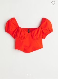 H&M Divided Cropped Bustier Top