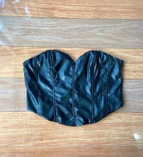 H&M Faux Leather Tube Top