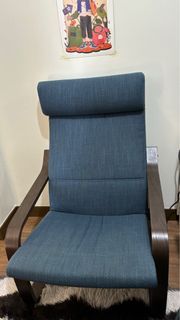 Ikea armchair and ottoman
