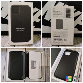 iPhone 11 Pro Leather Case Folio - Black