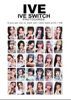 IVE I've Switch Photocards

📌READ THE NOTE