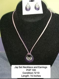 Jay Set Necklace and Earrings Set