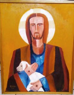 Jesus The Good Shepherd Oil Painting