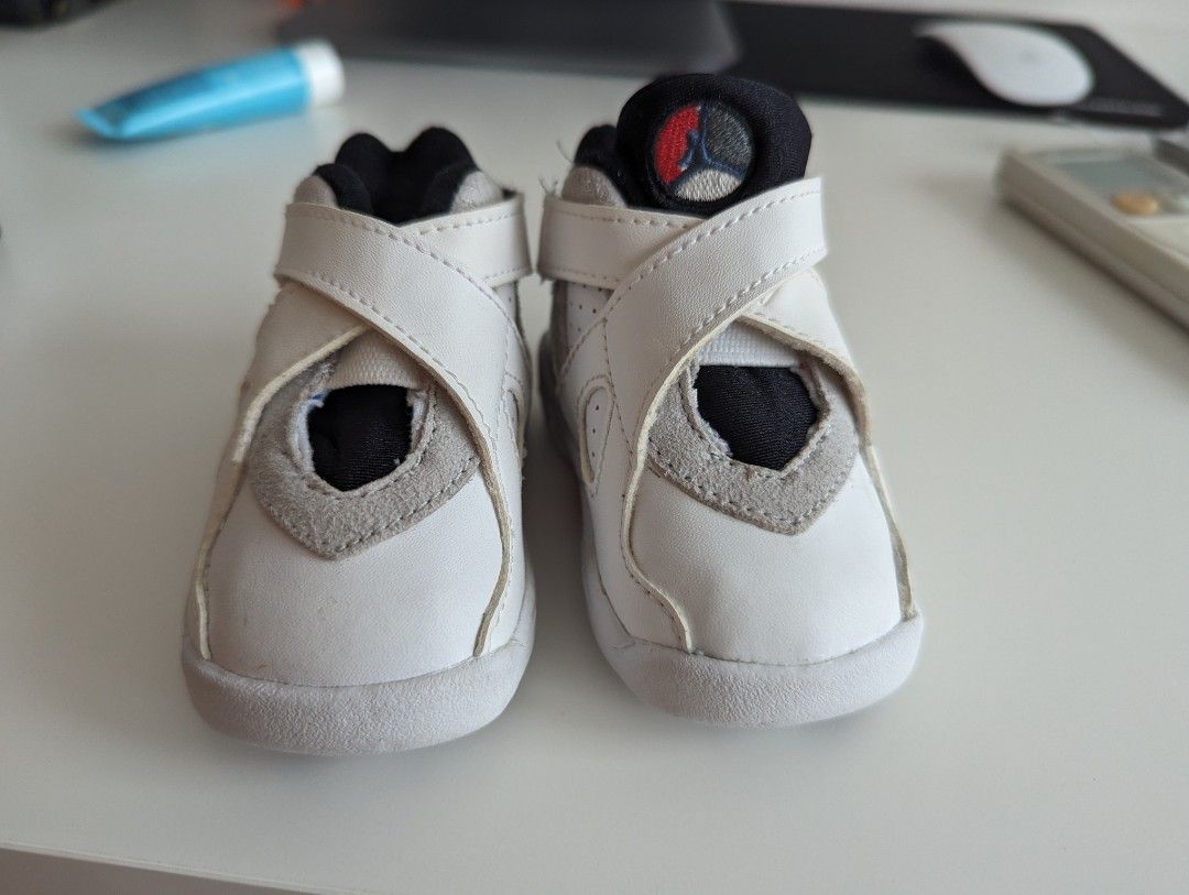 Air Jordan retro 8 TD Bugs Bunny Baby Toddler US 2C UK 1.5 Babies Kids Babies Kids Fashion on Carousell