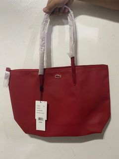 Lacoste NF18880PO Tote Bag Authentic Leather