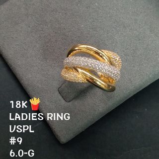 Ladies Interlock w/Stones Ring
