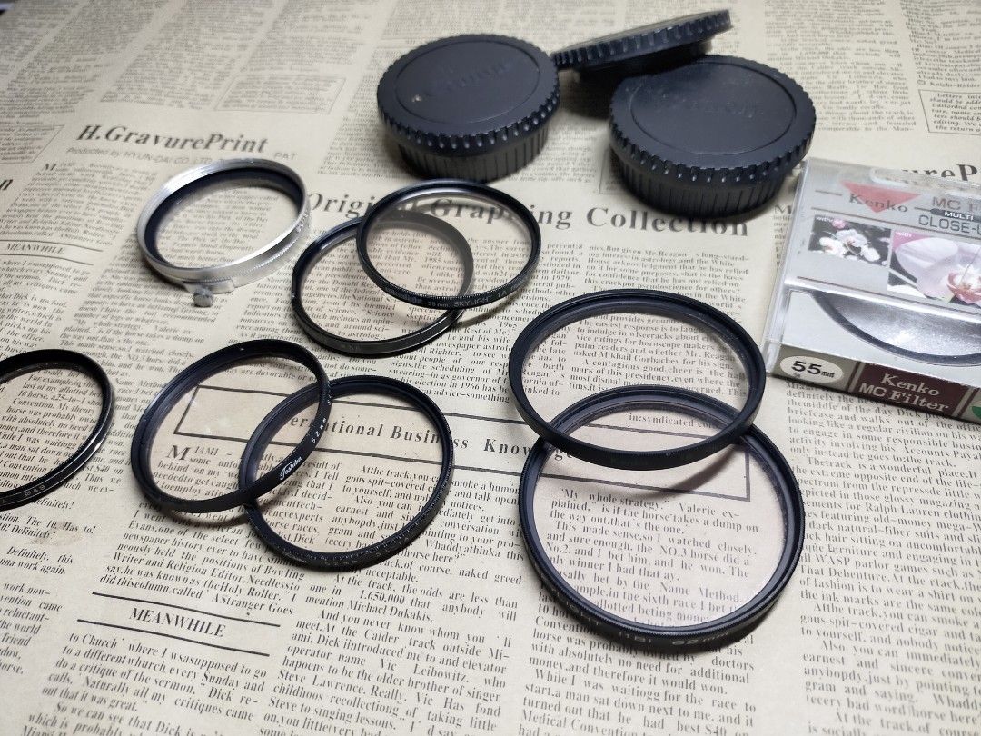 🔰CAMERA LENS FILTER (TAKE ALL)🔰 (Category: Camera Bags & Carriers) located in Bacoor. Submitted by retrolitrato.ph (Listing ID 1301519400, Image 1). Description: 🔰LENS FILTERS (TAKE ALL)🔰 TAKE ALL for only : 1,000 PHP INCLUSIONS: - 49mm Kenko 1A - 2x 52mm Toshiba SL-1A - 55mm Cokinlight Skylight 1A - 55mm Kenko Skylight - 55mm Kenko MC Close-Up No. 3 - 3x Lens Rear cap ‼️SOLD‼️ - 2x Lens Front cap‼️SOLD‼️ MOP : Unionbank/Gcash/Maya MOD : Lala