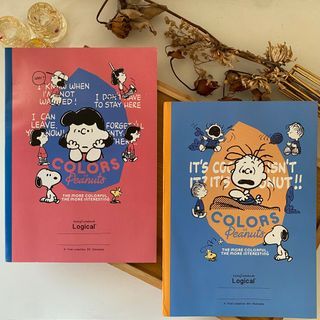 Logical x Peanuts Snoopy B5 Stationery Ruled Line Notebook Set of 2