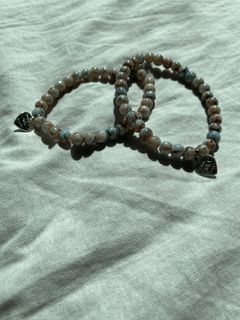 Marble Beads Charm Bracelet