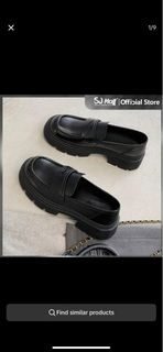 Mary jane black loafers