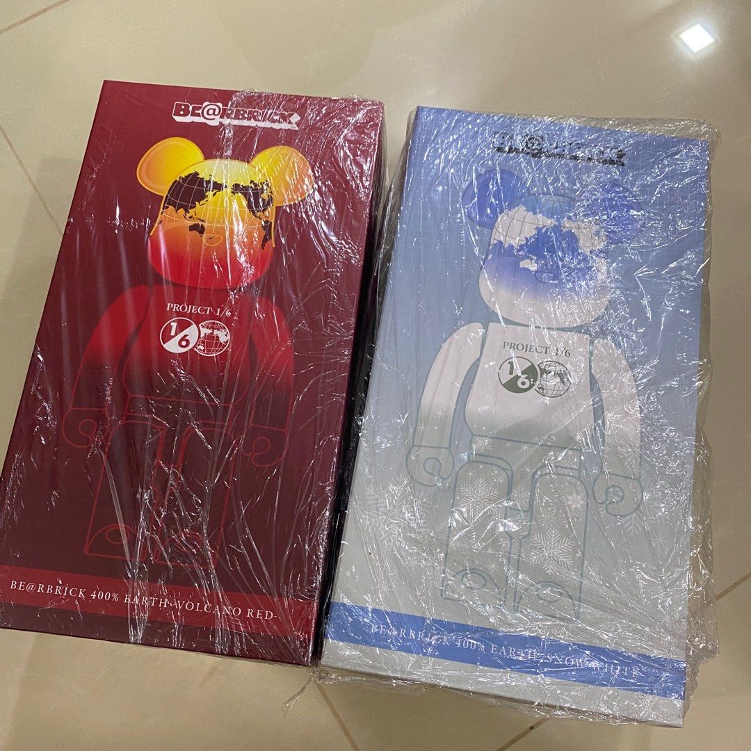 Medicom Be@rbrick 2015 Project 1/6 Earth & Snow White / Volcano 