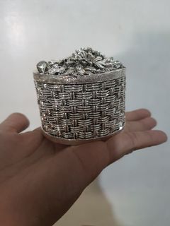 [NEW] Silver 925 Vintage Trinket Jewelry Boz for Earrings Rings