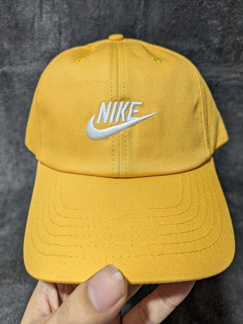 Yellow nike dad hat top