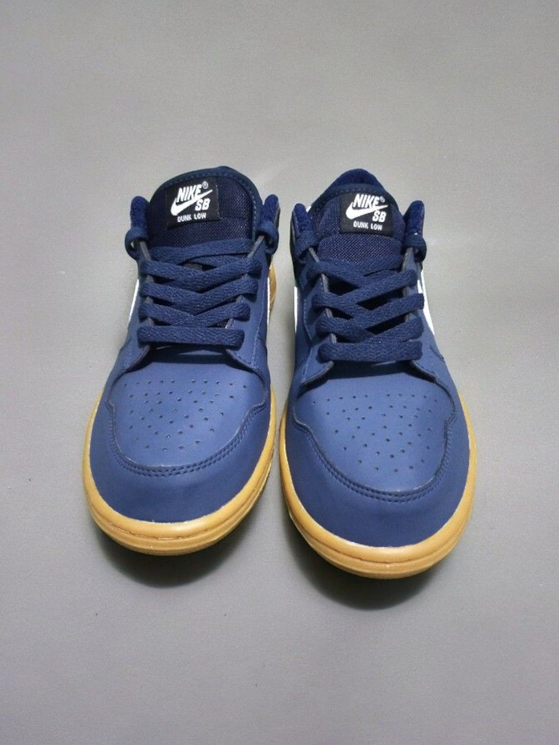 Nike Sb Navy Blue NIKE SB DUNK LOW PRO NAVY GUM SHOES