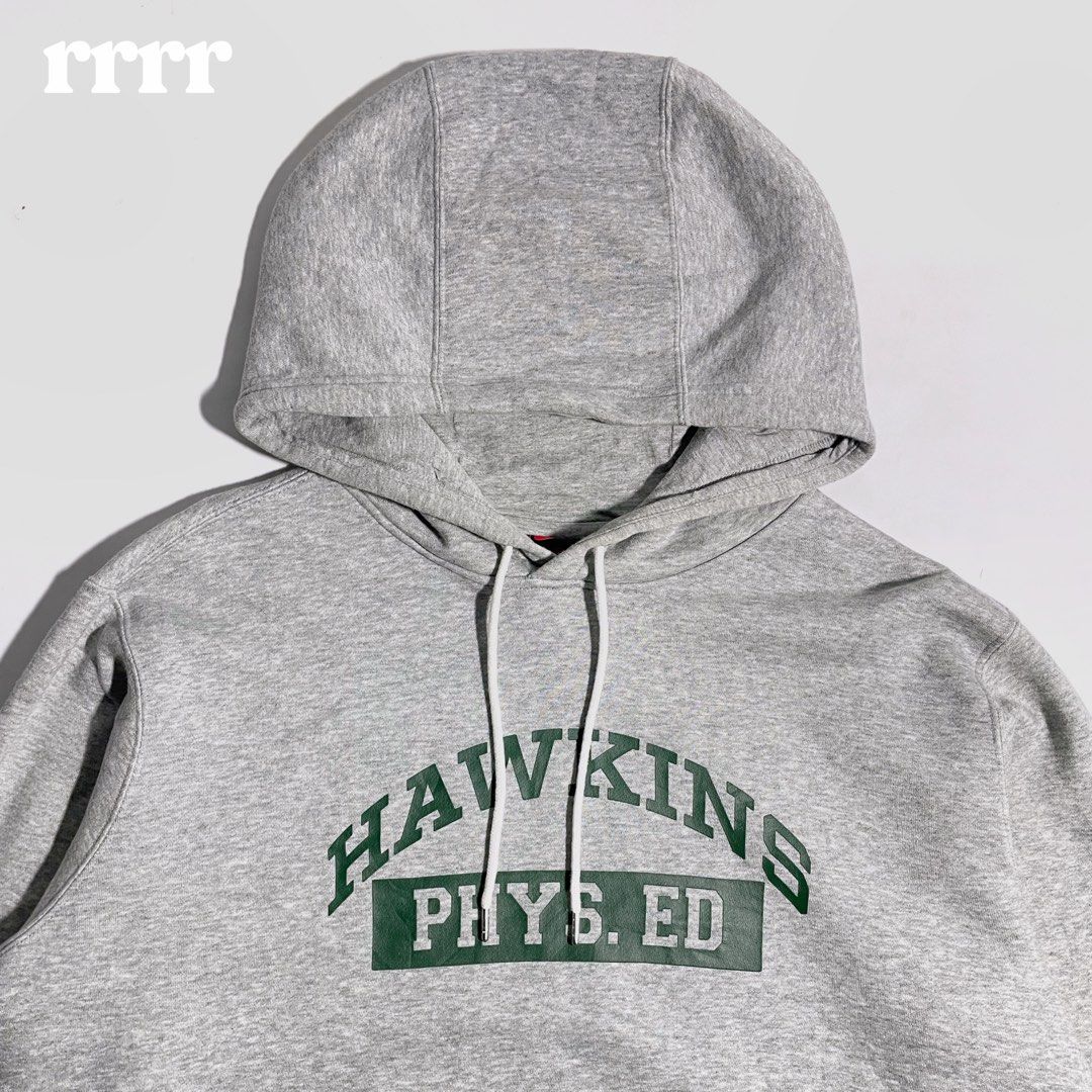Nike x stranger things hoodie grey shop