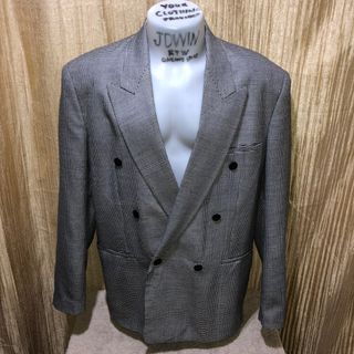 OFFICER GENTLEMAN COAT 65% POLYSTER 35% RAYON COLOR LIGHT GRAY SIZE 44/XL CLASSIC FIT 100% LEGIT