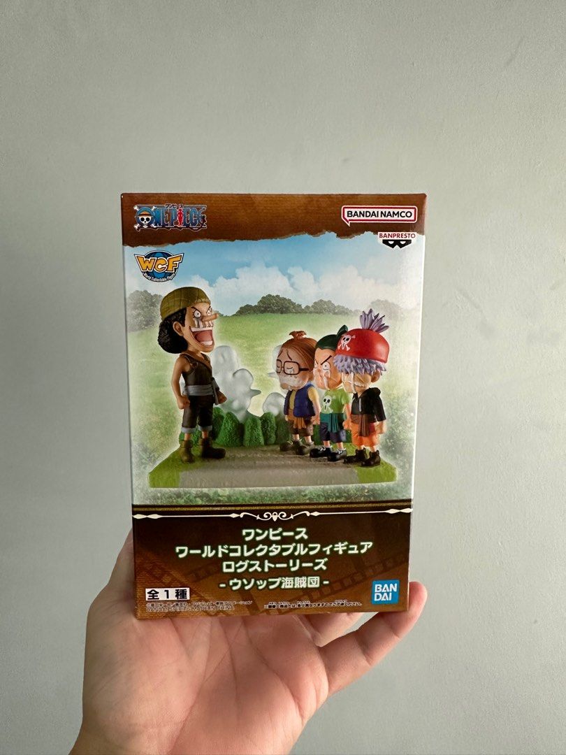 One Piece Figure - Banpresto - World Collectable Figure - Log Stories - Usopp Pirates (Category: Toy Figures) located in Singapore. Submitted by gameplushdeals (Listing ID 1301524926, Image 2). Description: One Piece Figure - Banpresto - World Collectable Figure - Log Stories - Usopp Pirates Brand new, box in mint condition.