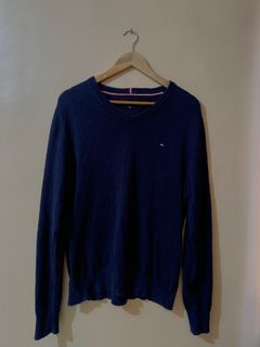 Original Tommy Hilfiger Knitted Sweater - V Neck (Navy Blue)