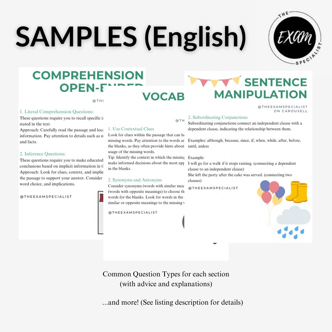 P3 P4 EMS 2024 Bundle Package (English Math Science | P3 P4 | PSLE ...