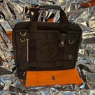 Porter Heat Briefcase - Black and Gold