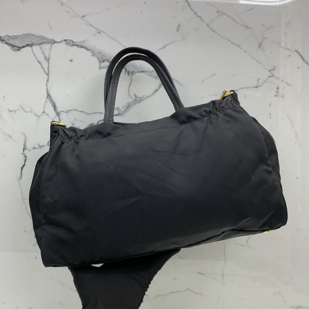 DISCOUNTED PRADA 1BA843 NYLON BLACK HAND NO STRAP SHOULDER BAG 247017427 WE