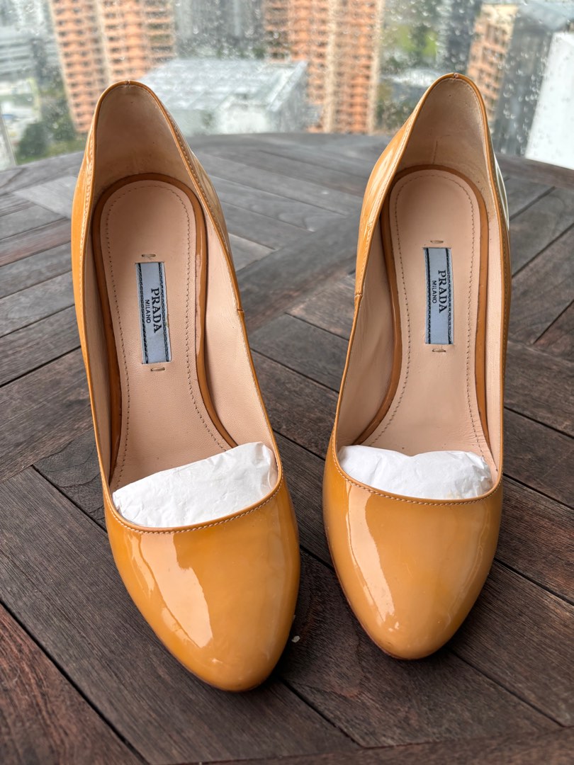 Prada nude heels store