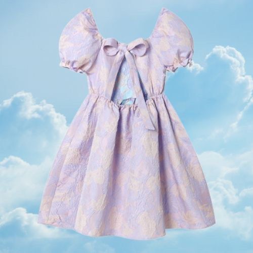 Princess in the Clouds babydoll Fairycore Princesscore Cottagecore Dress  VIOLET PURPLE FLORAL FLOWER prom coquette dollete vintage aesthetic mini