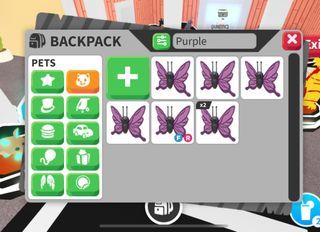 PURPLE BUTTERFLY IN ADOPT ME ROBLOX