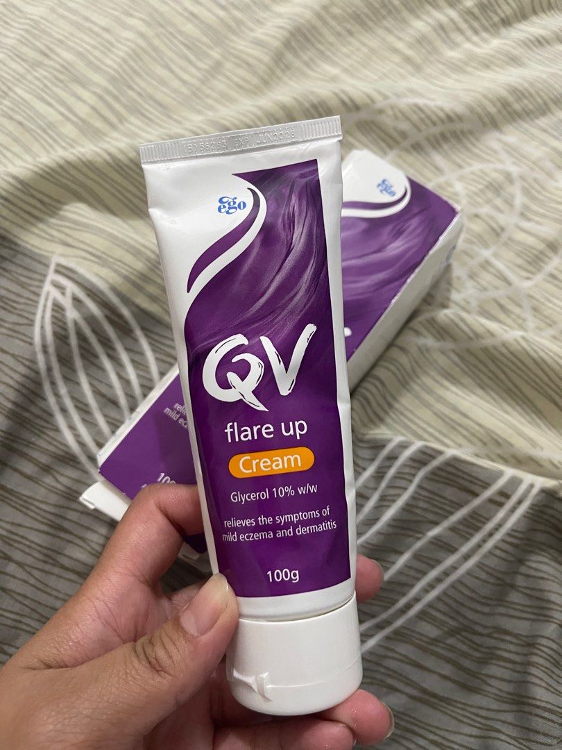 QV Flare Up Cream for Eczema (Category: Body Care) located in Meycauayan. Submitted by daebaaaeee (Listing ID 1301638073, Image 3). Description: From australia. For relief of the symptoms of mild eczema and dermatitis flare ups. .