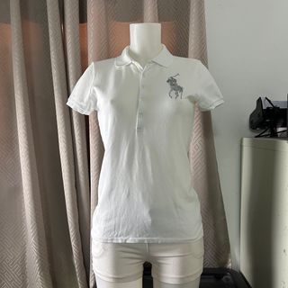 Ralph Lauren Polo Shirt For Women’s white color medium pony